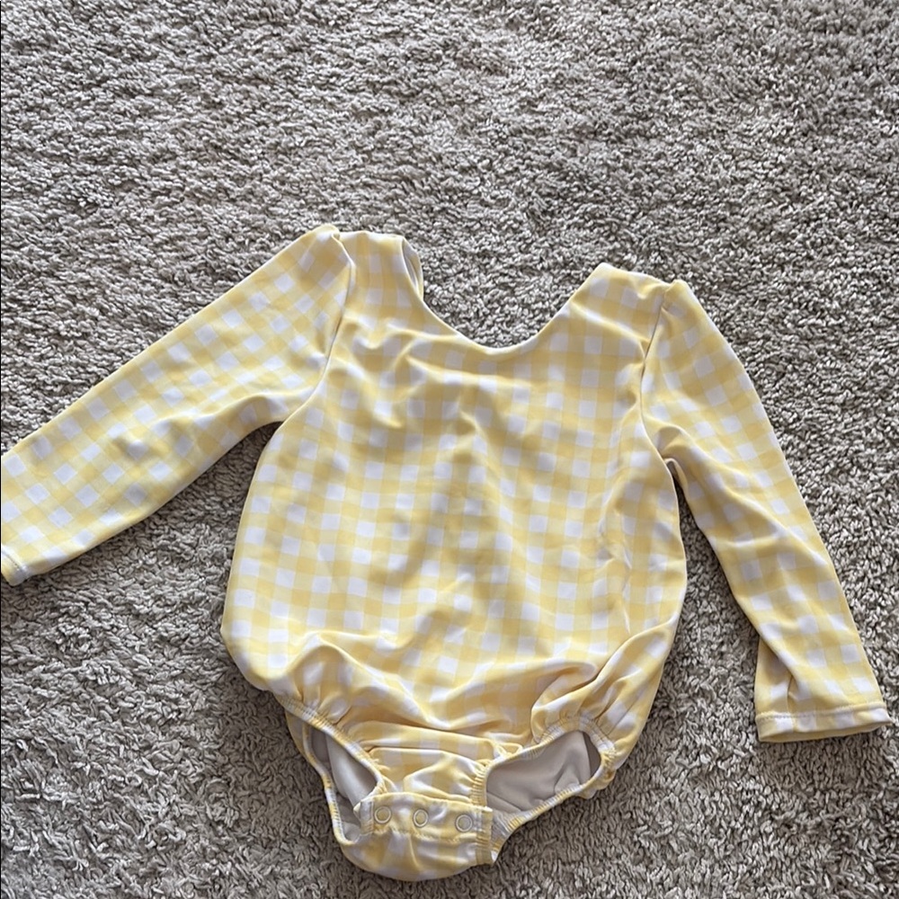 Janie and Jack Yellow One Piece Swimsuit